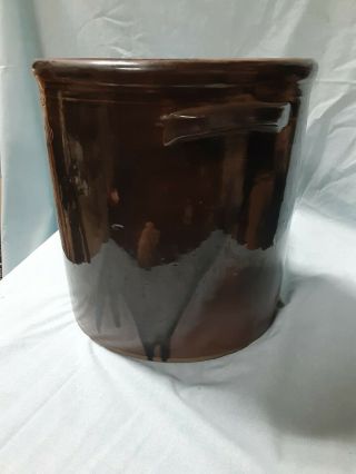 RARE Brown 5 Gallon Peoria IL Pottery Crock 3