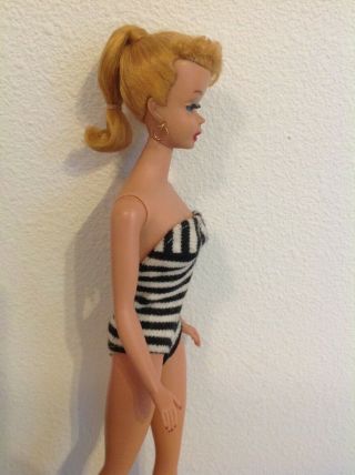 Vintage Blonde Ponytail 4 Barbie w/original swimsuit 6