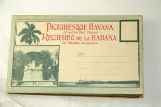 Picturesque Havana Set Of 20 Vintage Postcards/ Recuerdo De La Habana 20 Vistas