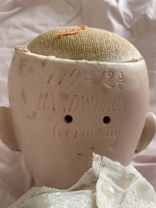 24” Antique German Handwerck Doll 119 - 12 3/4 4