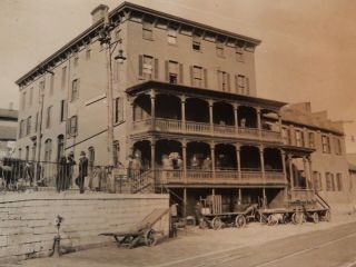 Vintage Old Photo Reprint " 8 X10 " Martinsburg Wv 1915 B&o Railroad Station Hotel