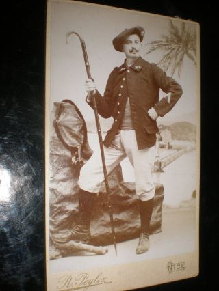Cdv Old Photograph Man In Uniform By Peyloz At France C1890s