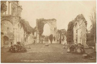 Netley Abbey Southampton England Albumen Photographs By F.  G.  O.  Stuart C.  1870s