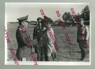 Ww2 1941 German Army Press Photo Luftwaffe General Kesselring Airplanes Nazis