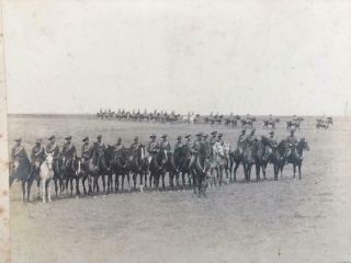 Early 1900s Boer War Pre Ww1 Military Photograph Cavalry Soldiers Australians ?