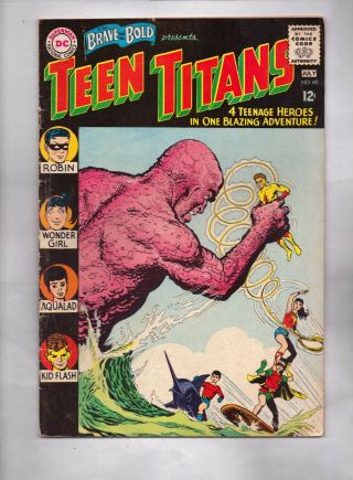 Brave And The Bold 60 2nd Team App Teen Titans 1st App.  Wonder Girl,  Donna Troy