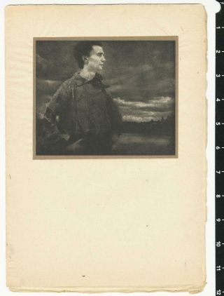 1905 Portrait of a Young Man Half - Tone Photo by Edward Steichen CAMERA WORK XI 2
