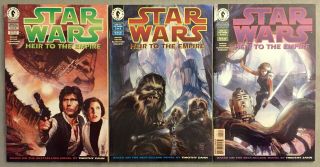 Star Wars Heir To The Empire 2,  3 & 4 (1st Cover Of Mara Jade) See Pictures