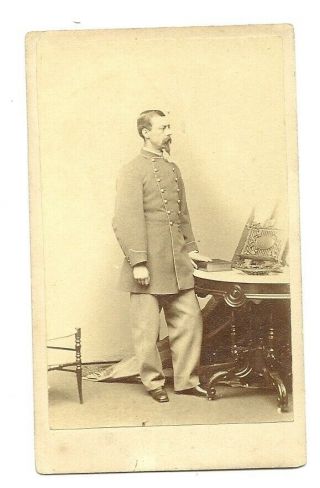 Rare Early Cdv Of Csa General P.  G.  T.  Beauregard By Stanton / Butler Of Baltimore