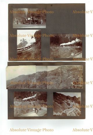 Old Photos Darjeeling Himalayan Narrow Gauge Railway Vintage Album Pages 1920s