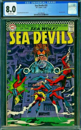 Sea Devils 33 Cgc 8.  0 Howard Purcell 1967