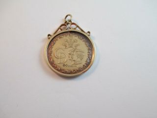 Rare Vintage,  Solid 9ct Gold Charles & Diana Pendent,  29th July 1981 4.  1g