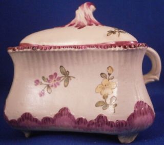 Antique 18thc Ludwigsburg Porcelain Pot De Creme Cup & Lid Porzellan Tasse 2