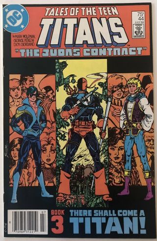 Tales Of The Teen Titans 44 Newsstand (1st Appearance Of Nightwing) Dc 1984 Vf,
