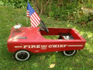Vintage Amf Fire Chief Pedal Car 503
