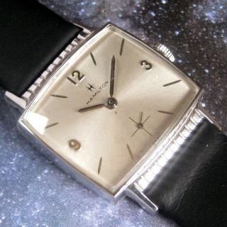 Mens 1960s Hamilton Gary Fancy Case 10k Wgp Vintage 17 Jewel Watch A,