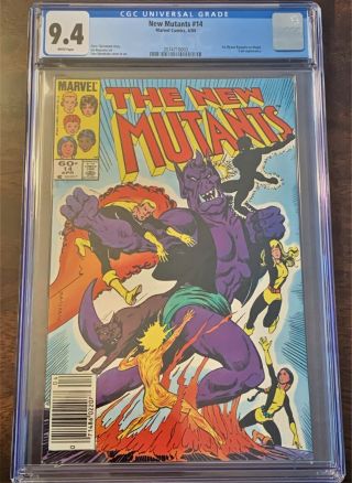 The Mutants 14 Cgc 9.  4 White Pages Marvel 4/84