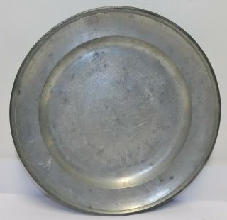 Rare Antique American Pewter Plate S Kilbourn Baltimore Md. ,  C.  1820