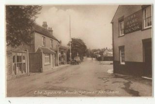 Rowledge The Square Farnham Hare & Hounds Pub Surrey Vintage Postcard 324c