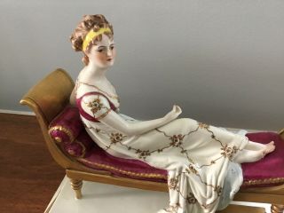 Vintage Scheibe - Alsbach Porcelain Figure Of Madame Recamier Jacques - Louis David
