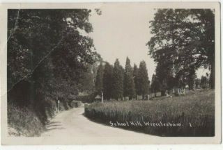 Wrecclesham School Hill Farnham Surrey 1920s Vintage Rp Postcard 324c