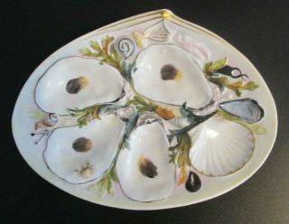 Union Porcelain U.  P.  W.  1881 Oyster Plate