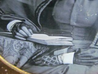 young woman reading a book daguerreotype photograph 5