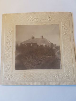 Old Black & White Photograph Of A Cottage Possibly On Orkney