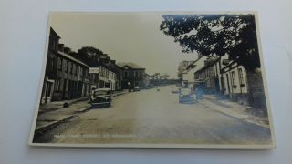 Vintage Real Photo Postcard Main Street Ederney Co Fermanagh Published Butlers