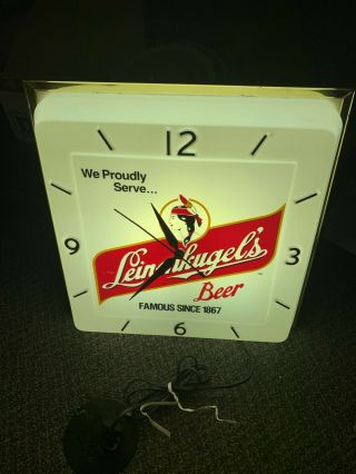 Vintage Leinenkugel Light Up Beer Clock