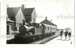 Postcard Size Photo Tenbury Wells Railway Station Worcs Vintage Dated 1956