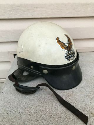 Vintage Buco Guardian Motorcycle Half Helmet W/ Visor Scooter Biker Garage Find