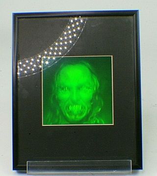 3d Halloween Hologram Picture Matted And Framed Werewolf Dracula Collectible C4