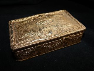 Early 20th Century Louis XVI Style Tiffany Studios York Gilt Bronze Box 1831 4