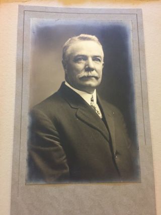 Vintage Cabinet Photo Card,  Man,  Old Black & White Photograph W.  Foxall E104