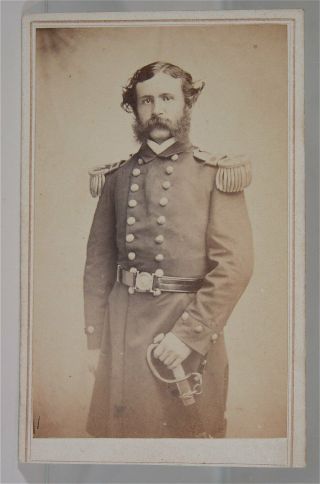 1860s Civil War Navy Surgeon Cdv Photograph - Brown Water Navy Photo Uss Essex