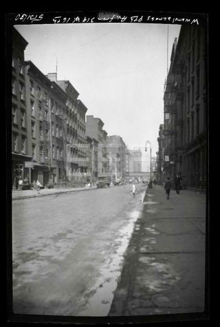 1930 9th Ave 16th St Manhattan Nyc York City Old Photo Negative 690b