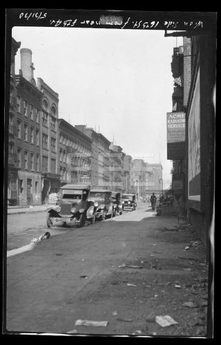 1930 16th Ave 8th St Manhattan Nyc York City Old Photo Negative 691b