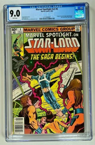 Marvel Spotlight 6 / Cgc 9.  0 Vf/nm White / 1980 / 1st Star - Lord (peter Quill)