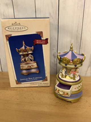 Hallmark 2003 Keepsake Ornament Jewelry Box Carousel – 2nd In Treasures & Dreams