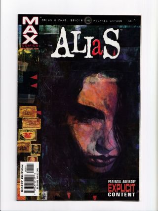 Alias 1 1st Appearance Jessica Jones Marvel Max Comics 2001 Vf/nm