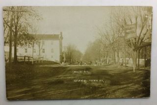 Vintage Rppc Unposted Main Street View Of Germantown,  Ky.  Early 1900’s