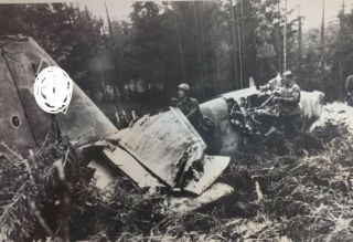 World War Ii Photo Destroyed German Plane Near Kiev 1941 Large Format