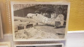 Ww2 Wrecked German Me 109 Photograph Allied Soldier Germany 1945