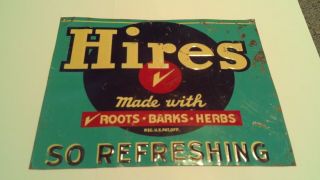 Vintage Hires Rootbeer Sign