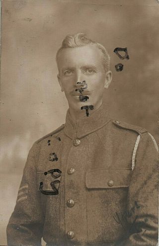 Ww1 Soldier Sgt T Cobb Rmli Royal Marine Light Infantry Doberitz Cache Stamp
