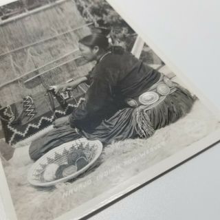 Vintage Postcard Navajo Indian Rug Weaver 1920s RPPC Frashers 2