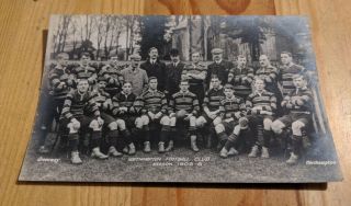 Vintage 1905/06 Northampton Saints Postcard Rugby Football Team