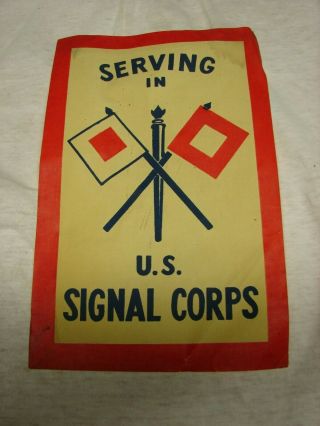 Ww2 Era Serving In U S Signal Corps Window Display U S Army - See Photos