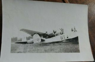 World War Two Snapshot Destroyed German Planes 1945 / 3 X 2 Approx.